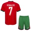 Oficiální Fotbalový Dres Portugalsko Ronaldo 7 Domácí ME 2024 pro Děti